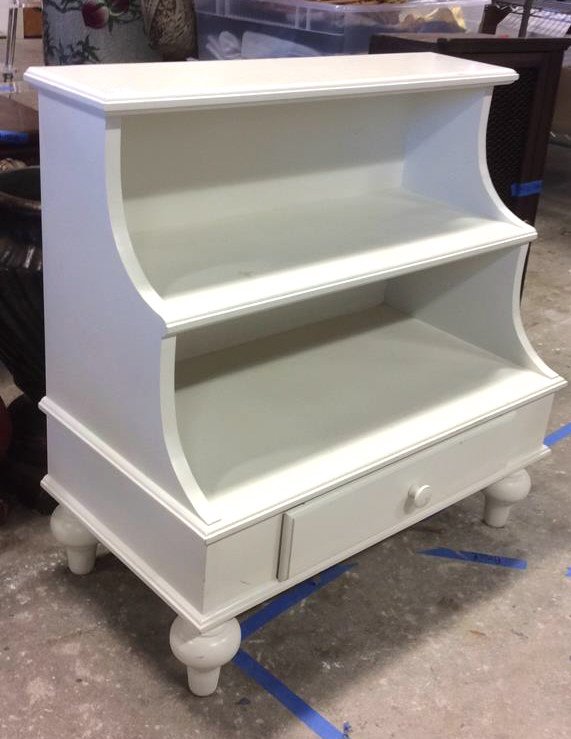 White Wood Night Table end Table (1 of 9)