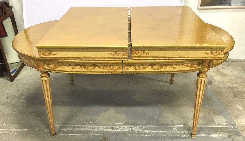 Gilt Country French Style Dining Table (1 of 8)