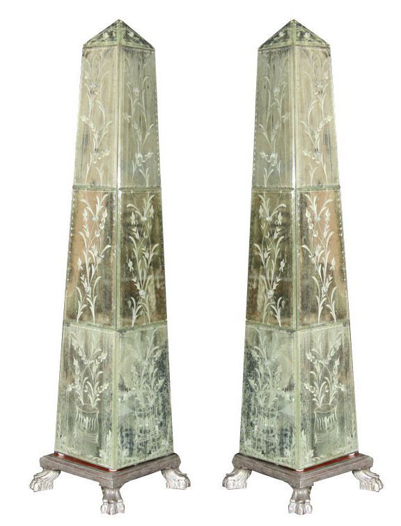 Pair of Mirrored Obelisks (1 of 8)