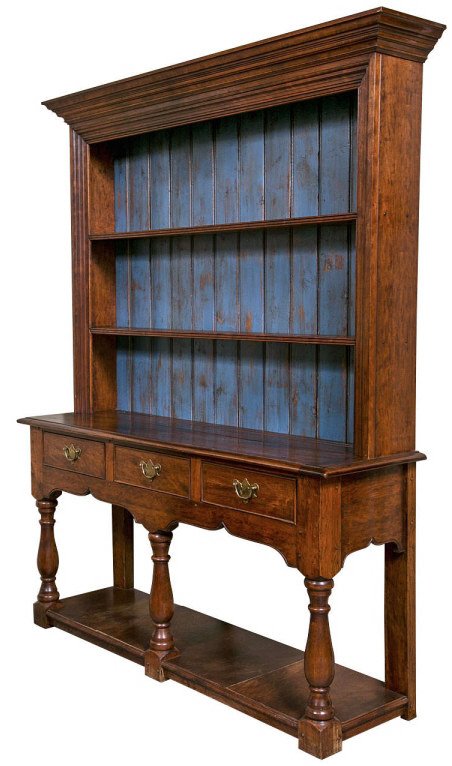 19th C English Provincial Open-Front Cupboard (1 of 9)