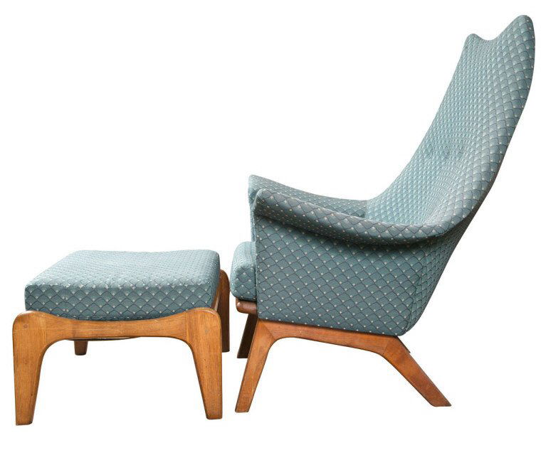Danish Modern Lounge Chair & Stool Adrian Pearsall (1 of 9)