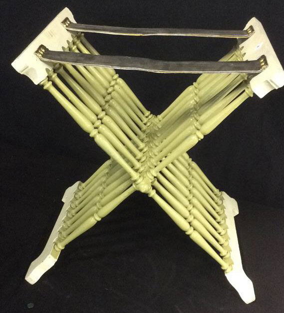 Painted X Shaped Folding Luggage Rack (1 of 8)