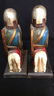 Carved Wooden Knights Horse Bookends - 5