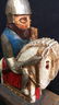 Carved Wooden Knights Horse Bookends - 7