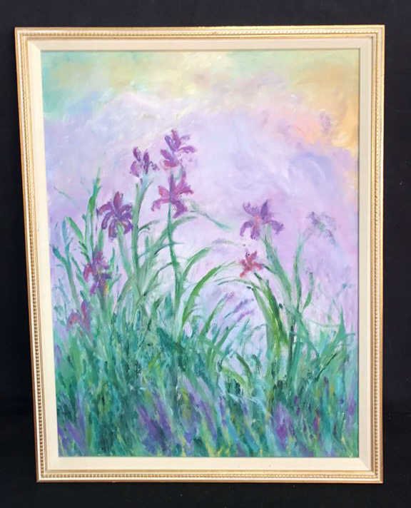 Lavender Field Painting Gold Frame (1 of 8)