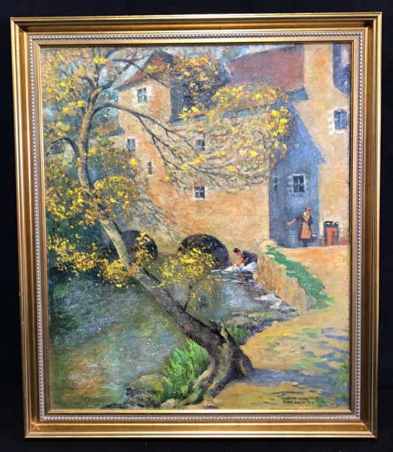 Signed Oil Painting In Gold Frame (1 of 8)