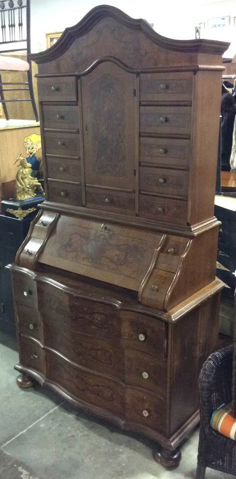 Vintage Italian Burled & Inlaid Design Walnut (1 of 10)