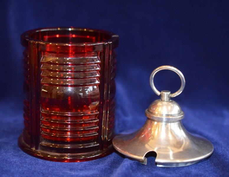 Reproduction Nostalgic Glass Lantern Sugar Bowl (1 of 3)