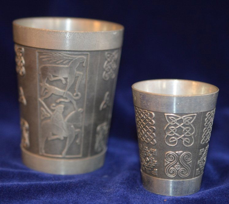 Mulligan Island Pewter Cups Set Of 2 (1 of 2)