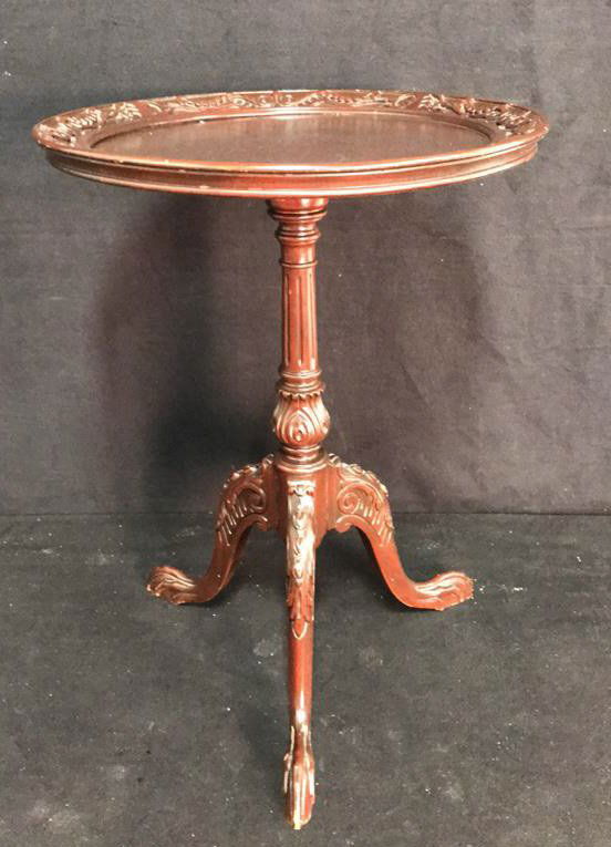 Wood Carved Side Table (1 of 6)