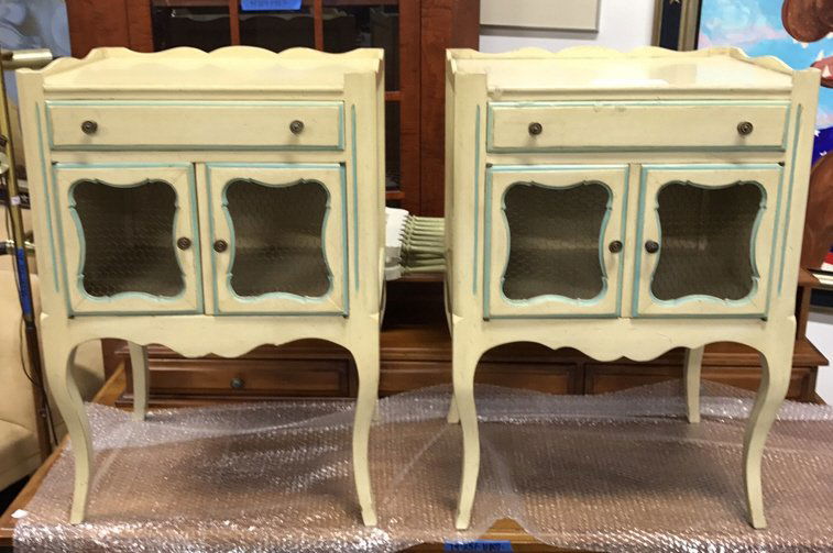 Pair French Country Style Side Tables (1 of 6)