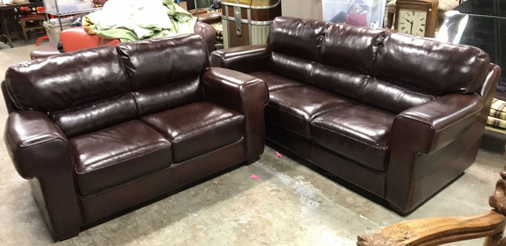 Modernica SOHO NY Brown Leather Sofa Set (1 of 7)