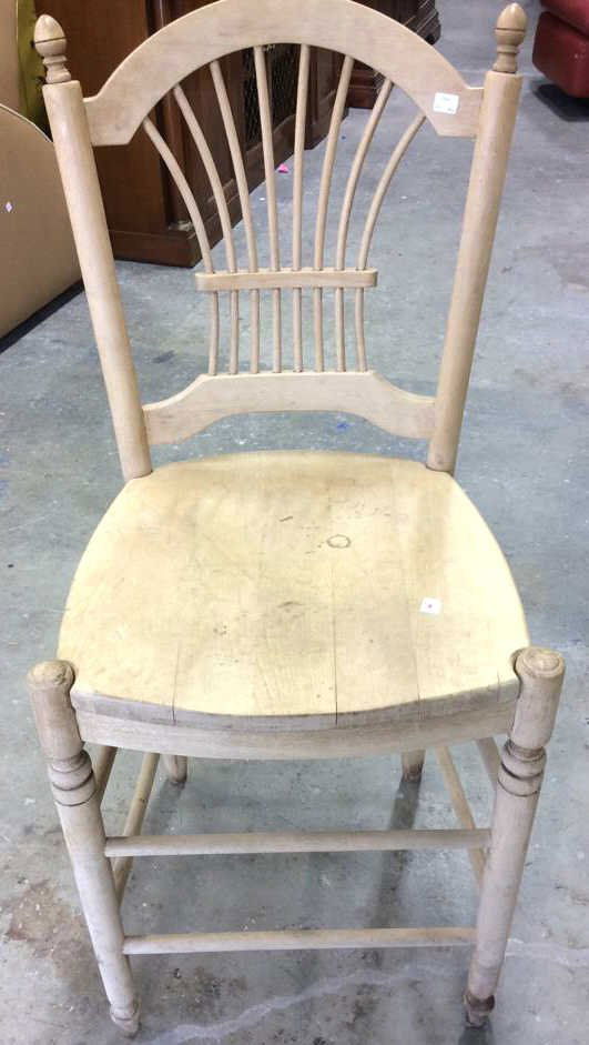 Country Wheat Back Tall Wood Chair (1 of 7)