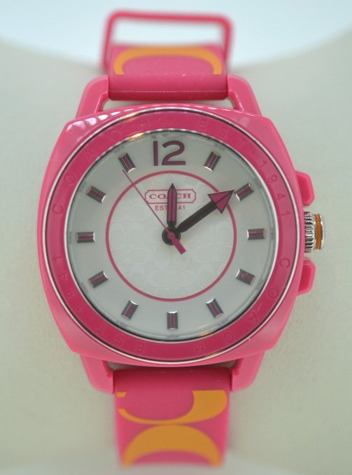 Ladies Coach Signature Silicone Watch (1 of 4)