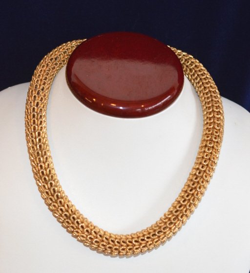 Vintage Bold Gold Plated Gilt Dior Collar Necklace (1 of 3)