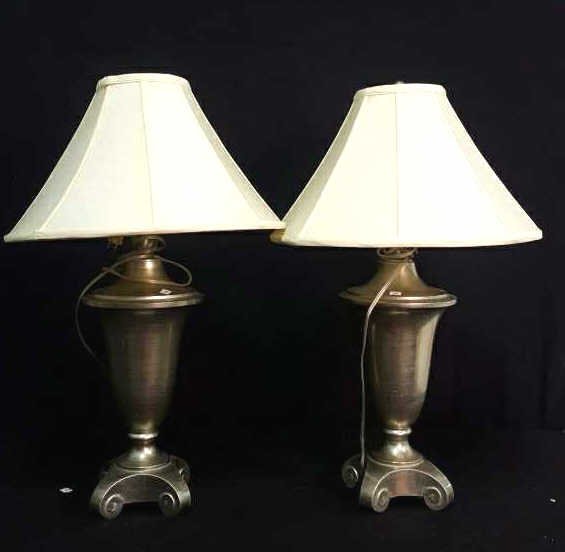 Pair Of Urn Shape Table Lamps (1 of 7)