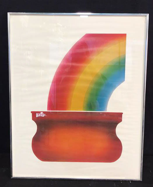 Rainbow DENNIS GREEN 1978 Print: Rainbow DENNIS GREEN 1978 Print, DG-1 Rainbows Are Magic Designed By Dennis Green 1978 Dennis Green, Published and distributed by Harvey Hutter & Co Inc Harvey Hutter & Co Inc Ny Ny Printed in USA, Pr