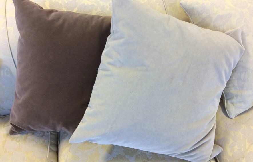 2 Cotton Velvet Throw Pillows (1 of 5)