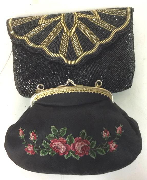 2 Vintage Black Evening Purses (1 of 9)