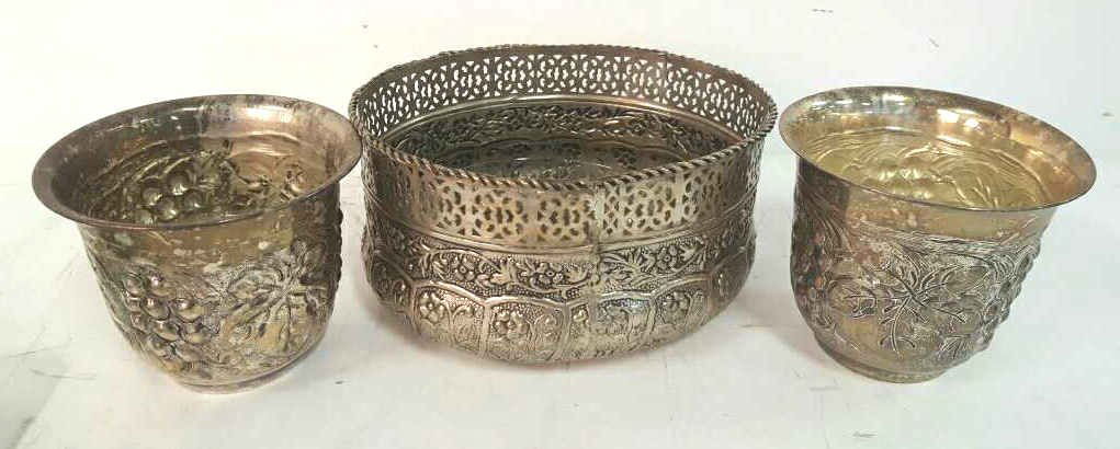 Silver Plated Flower Pots (1 of 7)