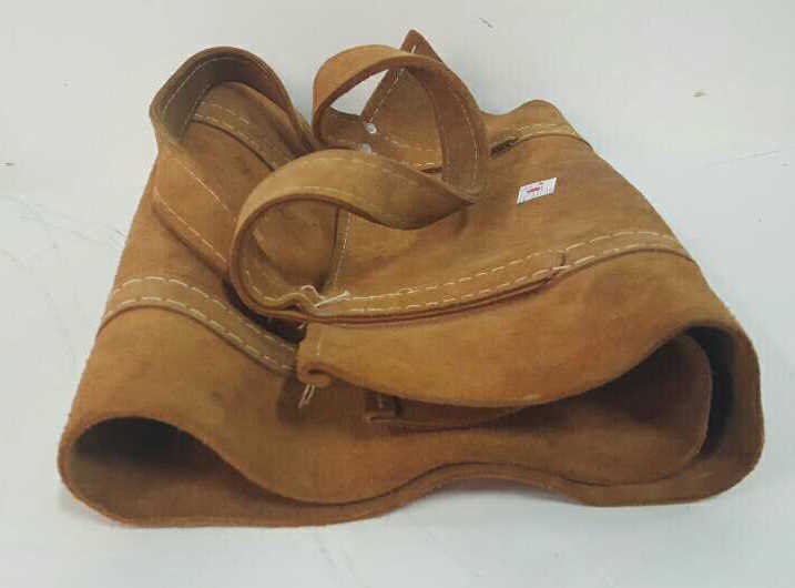 Suede & Leather Fire Log Carrier (1 of 3)