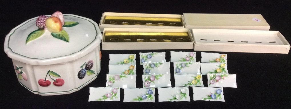 Italian Lidded Pottery Fruit Bowl & More (1 of 8)