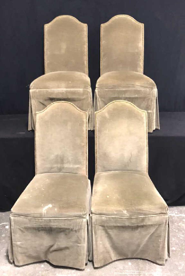 Set 4 Upholstered Dining Chairs (1 of 10)