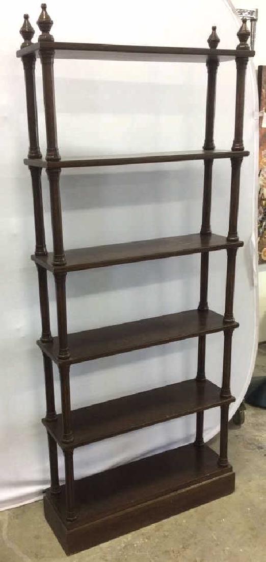 Mahogany Carved 6 Shelf What Not Unit (1 of 8)