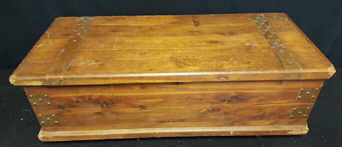 Antique Wood Chest (1 of 9)