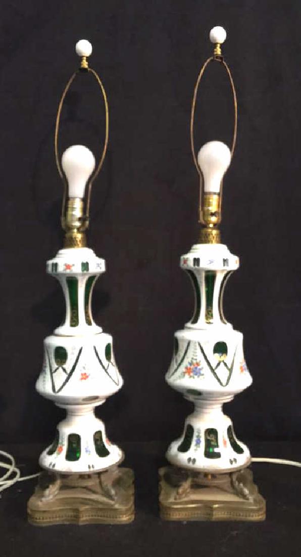 Pair Of Vintage Porcelain Lamps (1 of 8)