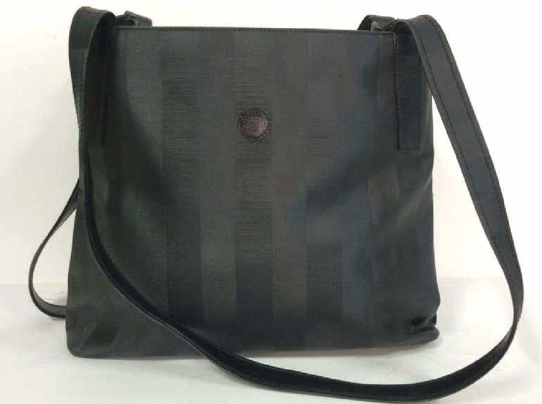 Fendi Black Leather & Coated Tote Bag (1 of 10)