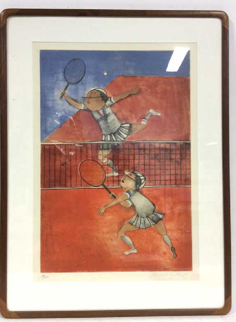 G. Rodo Boulanger Signed Tennis Lithograph (1 of 10)