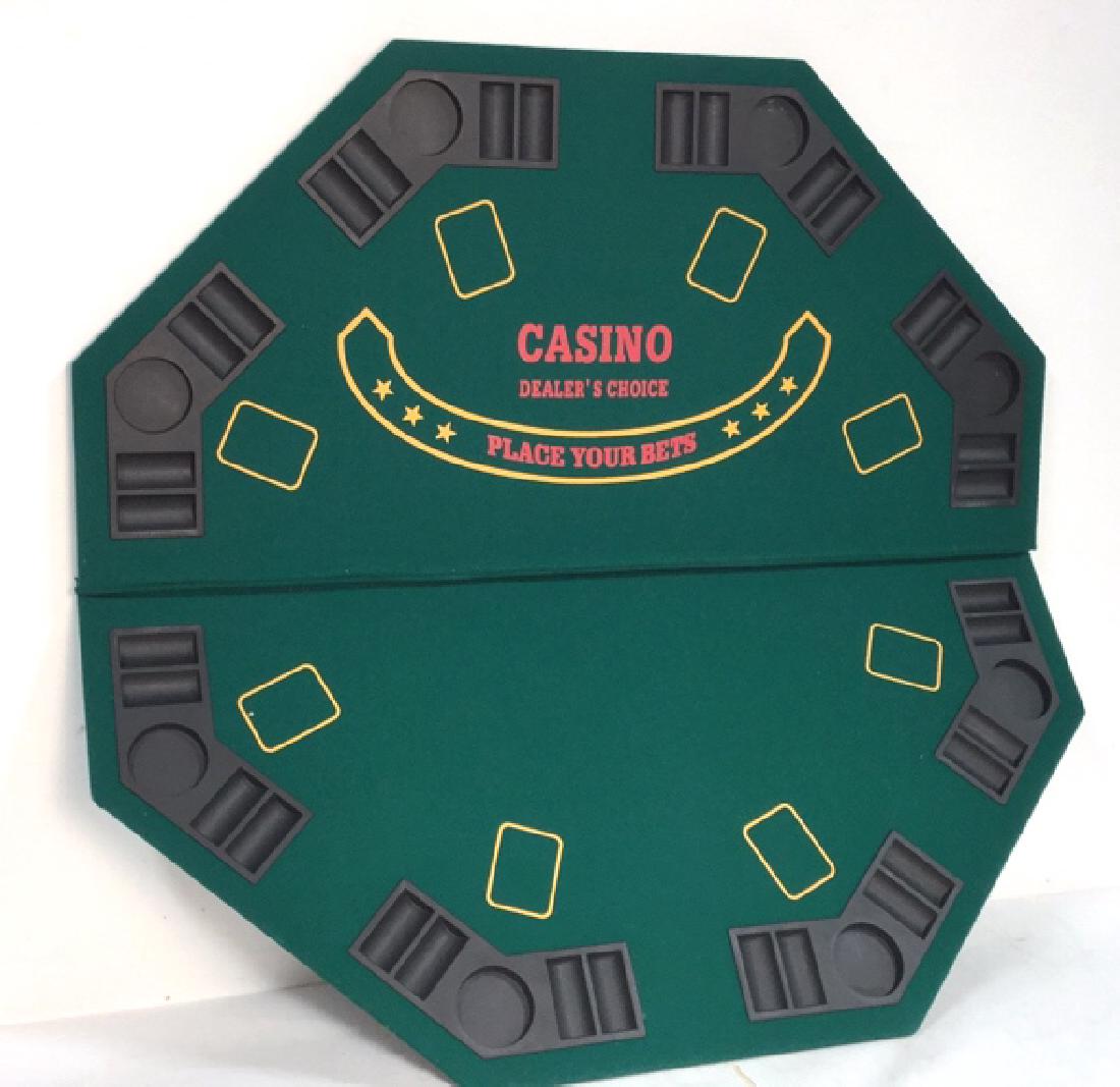 Wood And Leather Portable Poker Game Table (1 of 7)