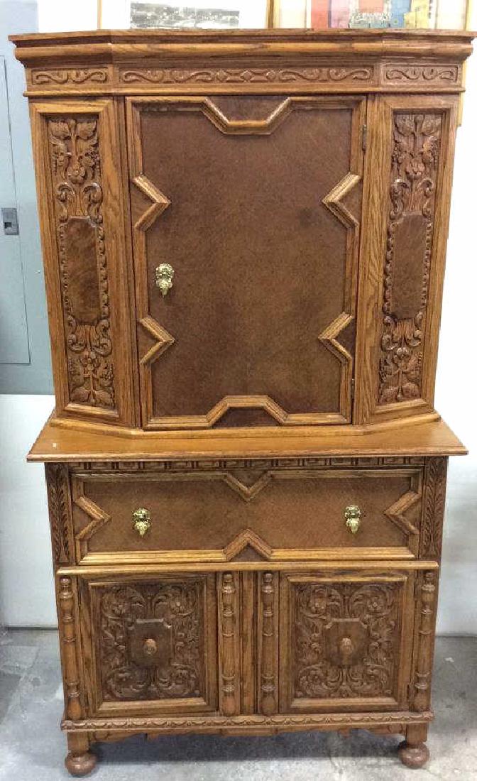 Jacobean Style Carved Cabinet (1 of 11)
