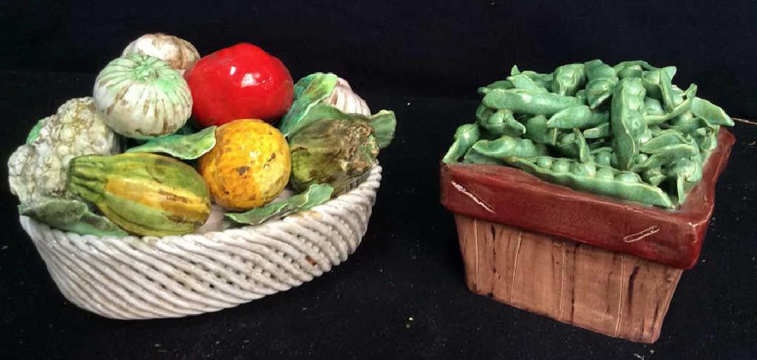 Signed Trompe L'oeil Vegetable Baskets (1 of 10)