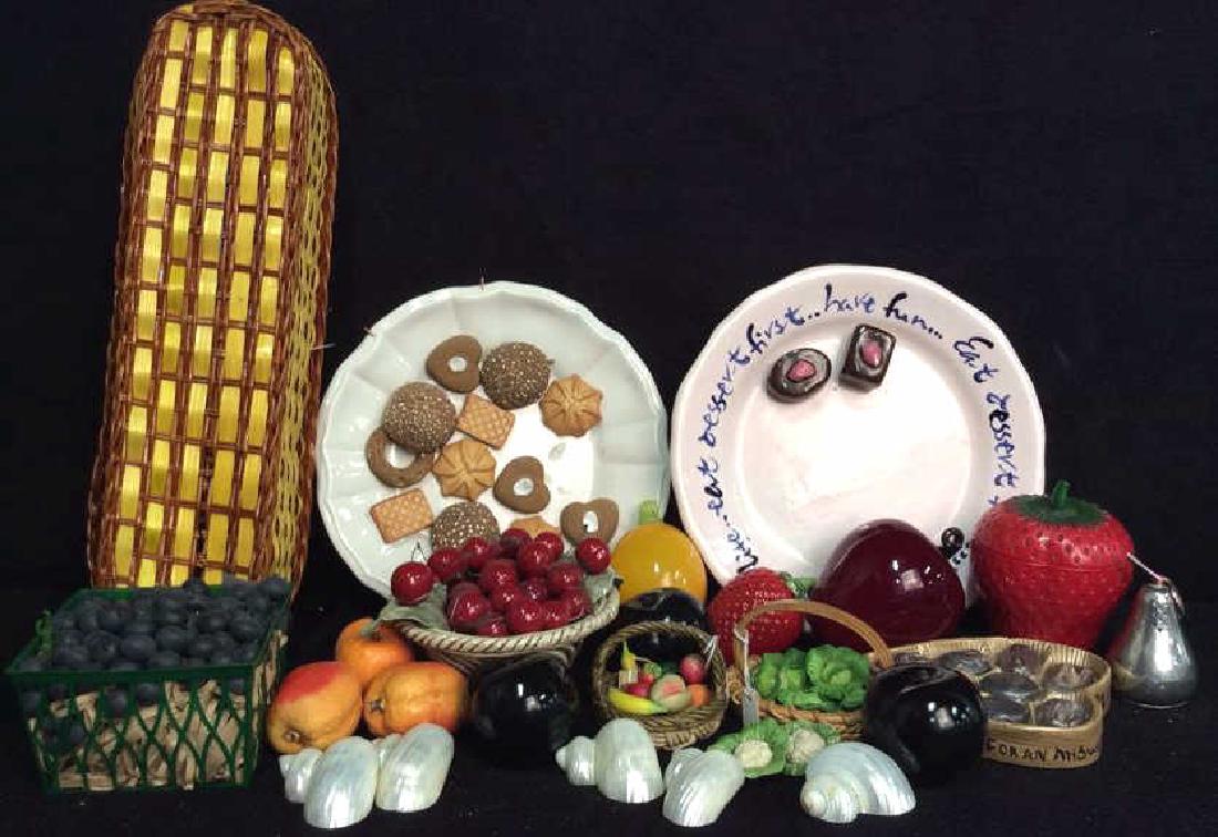 Glass Marble Ceramic Wood Faux Fruit Collection (1 of 9)