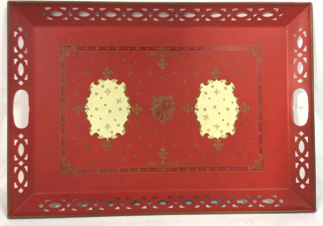 Painted Metal Serving Tray (1 of 9)