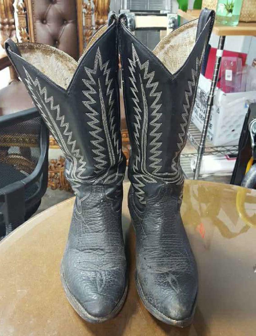 Vintage Tooled Leather Cowboys Boots (1 of 10)
