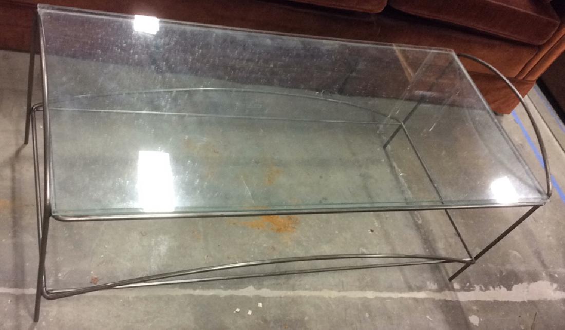Vintage tubular Metal and Glass Low Table Low table (1 of 8)