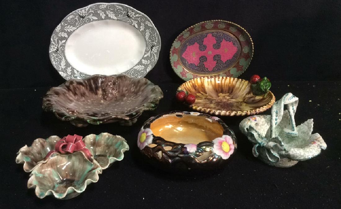 Group Assorted Vintage Art Pottery Group Lot includes (1 of 9)