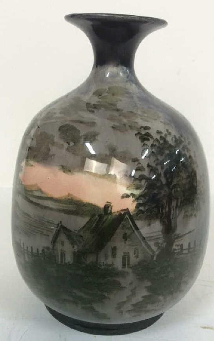 Hand painted Asian Ceramic Vase Ceramic narrow necked (1 of 10)