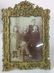 Group 6 Antique Victorian Picture Frames Brass Bronze - 2