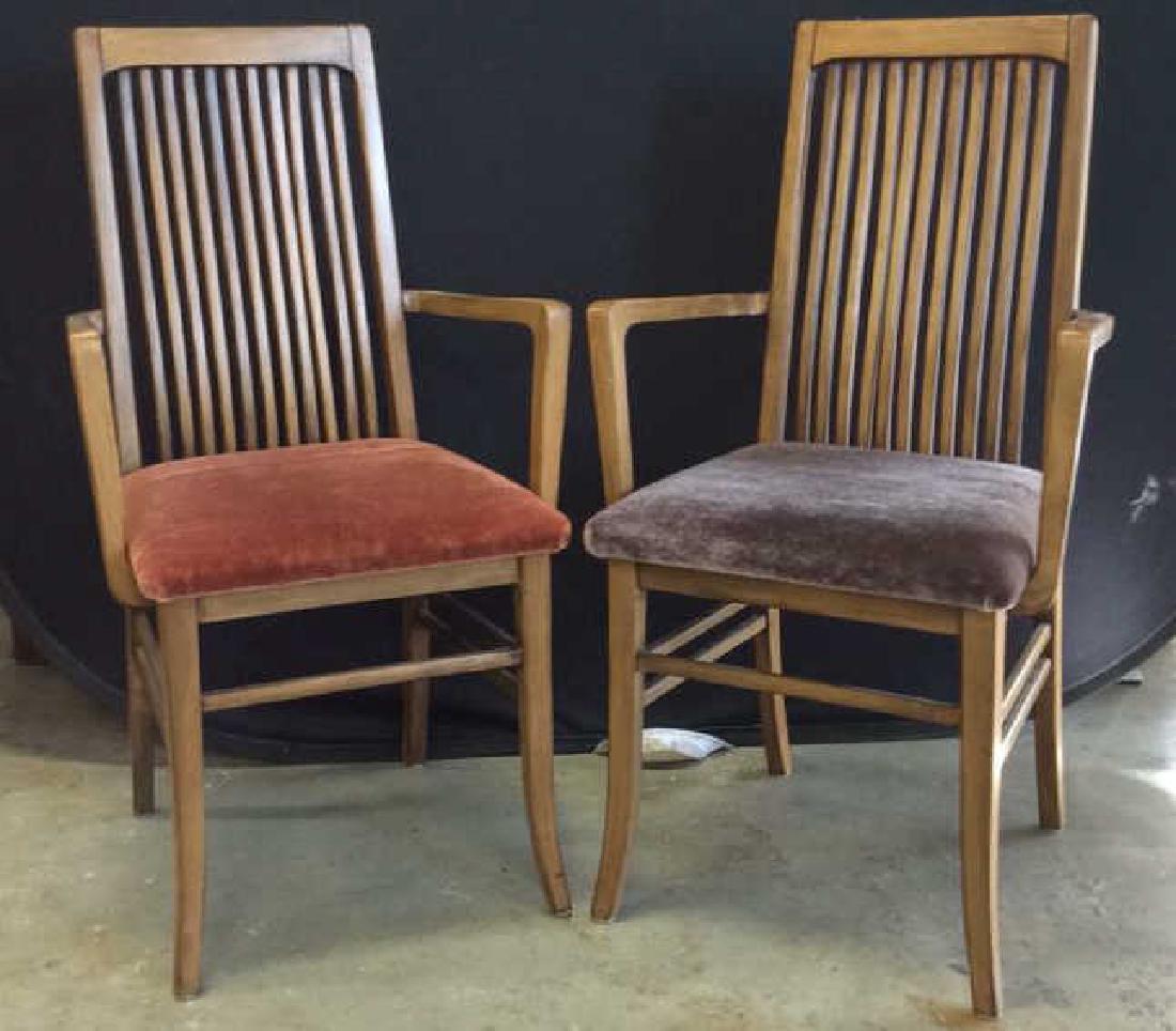 Pair Vintage Wood Craftsman Arm Chairs Pair of vintage (1 of 10)