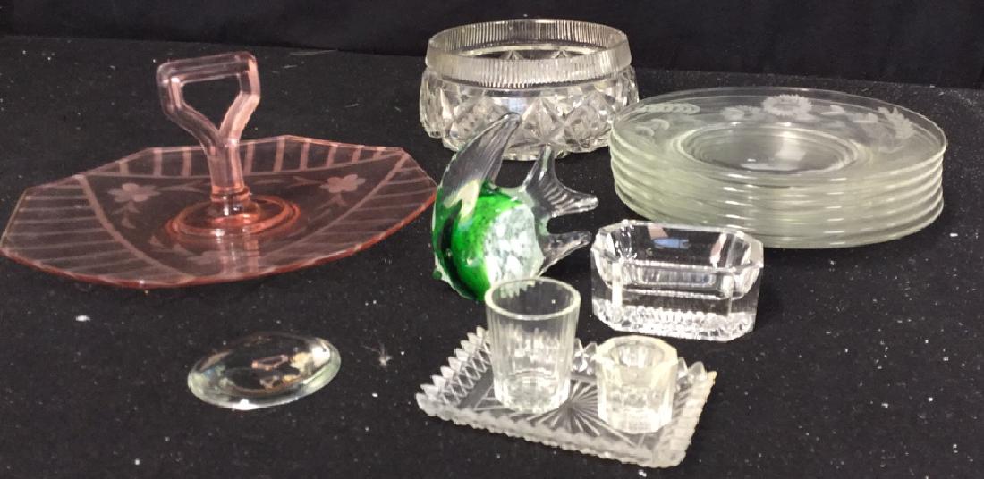 Group Lot Crystal And Glass Tabletops (1 of 9)