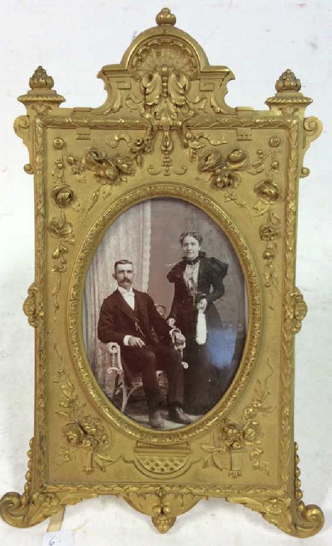 Antique Gilded Bronze Victorian Frame (1 of 10)
