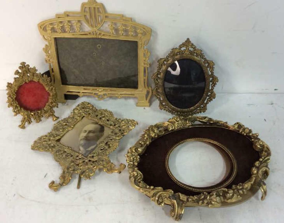 5 antique Brass Victorian Frames & More (1 of 8)