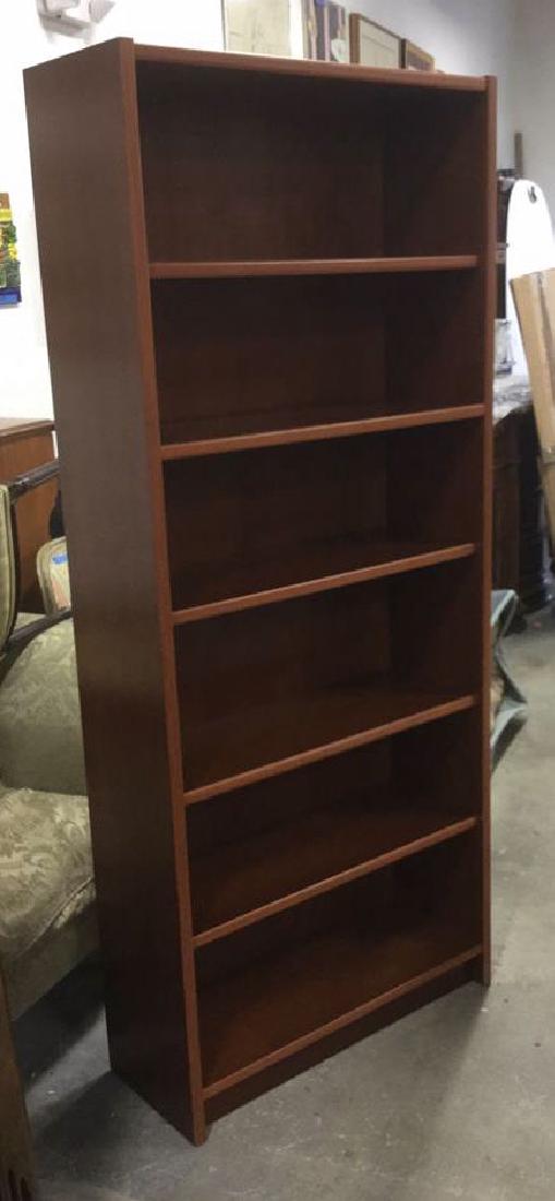 Tall Cherry Wood Book Shelves (1 of 6)