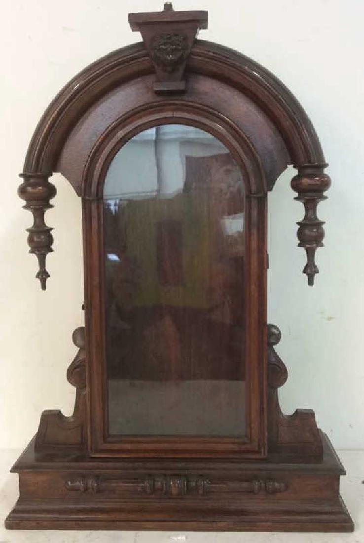 Antique Carved Hanging Curio Cabinet Carved wood (1 of 7)