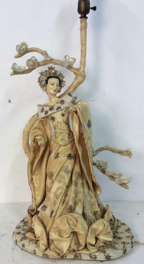 Kathi Urbach Asian Sculpture Lamp Signed by artist (1 of 10)