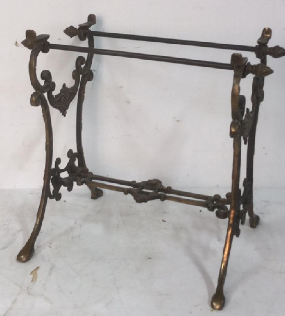 Antique Hand Forged, Iron, Copper, Brass Table Tabletop (1 of 9)